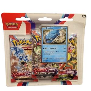 Pokemon Scarlet & Violet Trading Card Pack with Blue Dondozo Card